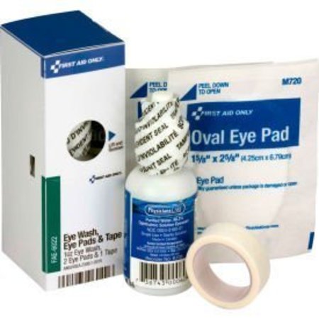 ACME UNITED First Aid Only FAE-6022 SmartCompliance Refill Eye Wash, 1 Bottle, 1 Oz., 2 Eye Pads & 1 Tape/Box FAE-6022